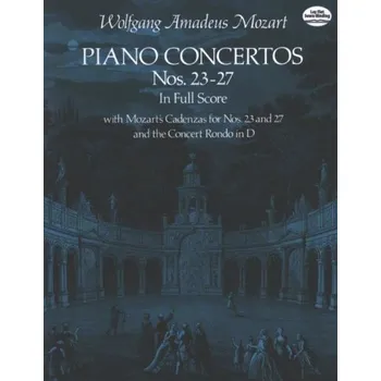 W.A. Mozart: Piano Concertos Nos. 23-27 (noty, partitura)