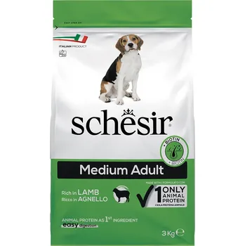 Krmivo pro psa 3kg Schesir Dog Medium Adult s jehněčím granule pro psy