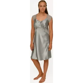 Dámská noční košile Dámská noční košile Follia Vanessa satén, M, šedá