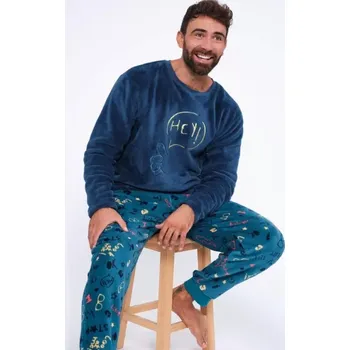 Pánské pyžamo 390082 - pánské pyžamo Muydemi, M, modrá
