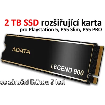 SSD disk 2TB SSD karta pro Playstation 5 (záruka 5 let) (PS5 rozšíření ultra rychlého paměťového úložiště SSD 2TB (5 let záruka))
