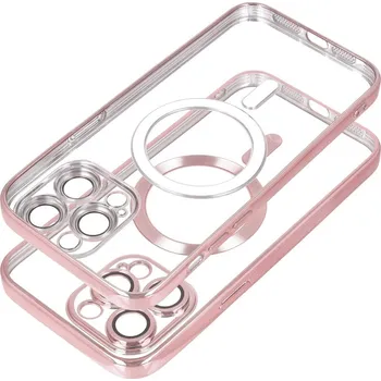 Pouzdro na mobilní telefon Electro Mag Cover pro Apple iPhone 15 rose gold