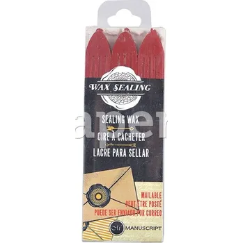 Pečetní vosk, červený, 1ks - 710108000803