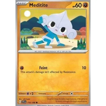 Sběratelská karetní hra Pokémon SV1en 110/198 Meditite - Scarlet & Violet Stav: Near Mint, Verze: NORMAL