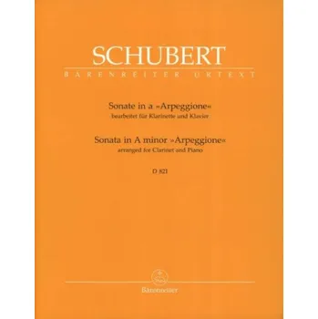 Franz Schubert: Sonata in A minor - Arpeggione D 821 (noty na klarinet, zpěv)