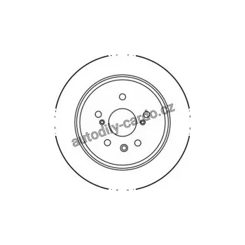 Brzdový kotouč Brzdový kotouč TRW DF1424 - TOYOTA CELICA