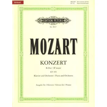 W.A. Mozart: Konzert B-Dur Nr.27 KV 595 (noty na čtyřruční klavír)