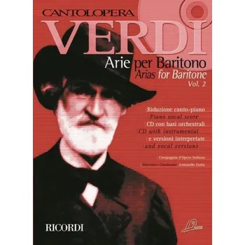 Giuseppe Verdi: Cantolopera - Verdi Arie per Baritono 2 (noty na klavír, zpěv)(+audio)