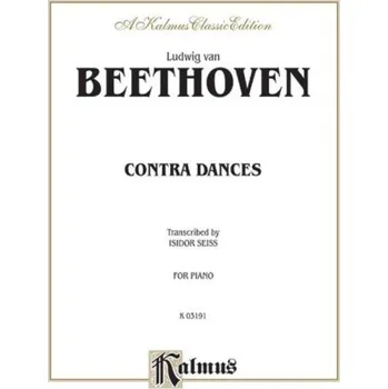 Ludwig van Beethoven: Contra Dances (noty na klavír)
