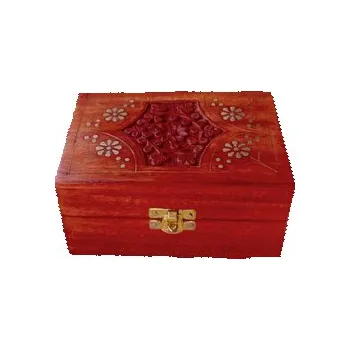 Krabička pro esenciální oleje -mangové dřevo - pro 12 ks