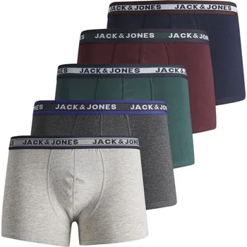 Chlapecké spodní prádlo Jack and Jones Oliver Trunks Dk Grn Melange 9-10 let