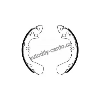 Brzdová čelist Sada brzdových čelistí TRW GS8456 - SUZUKI LIANA