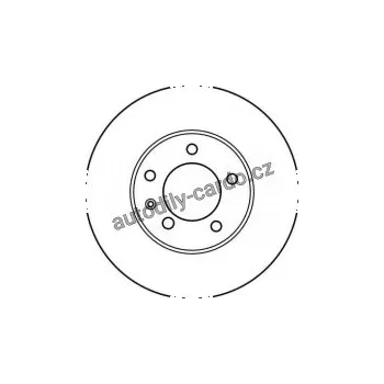 Brzdový kotouč Brzdový kotouč TRW DF2559 - DAIMLER JAGUAR XJ