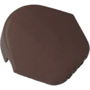 Střešní krytina Uzávěra hřebene BMI BRAMAC betonová EU s příchytkou – tmavohnědá