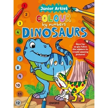 První čtění Junior Artist Colour By Numbers: Dinosaurs
