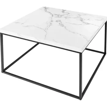 Konferenční stolek Konferenční stolek ARCHITECTURE 60 CM bílý mramorový vzhled