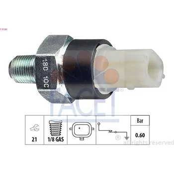 Olejový tlakový spínač FACET 7.0180