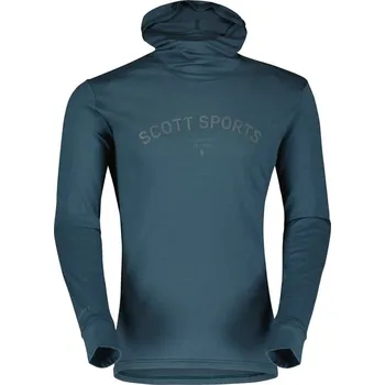 SCOTT triko s kapucí Defined Merino 2023/2024 Zelená S Pánské