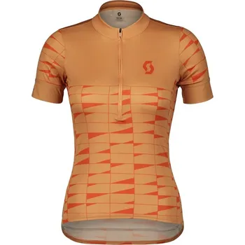 cyklistický dres SCOTT Dámský cyklistický dres Endurance 20 léto rose beige/braze orange XL Dámské