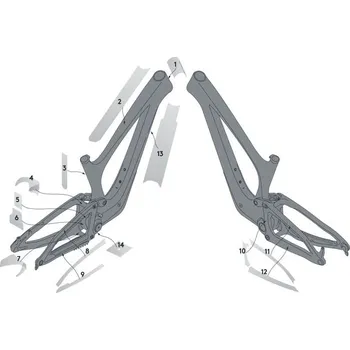 Olejnička Syncros Ochrana rámu kit Frame Protection kit Bold Unplugged 2025 Černá 1 size