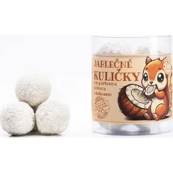 Sušená potravina Jablečné kuličky s jogurtovou polevou a kokosem 100g, Bioprodukt