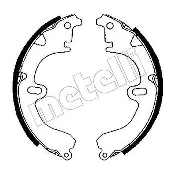 Brzdová čelist Sada brzdových čelistí METELLI 53-0417