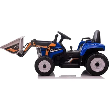 Odrážedlo ELJET Dětský elektrický traktor s nakládací lžící modrá Li-Ion Modrá + DÁREK + Doprava ZDARMA