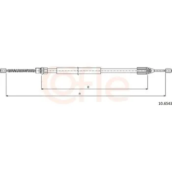Autodíl Tažné lanko, parkovací brzda COFLE 92.10.6543