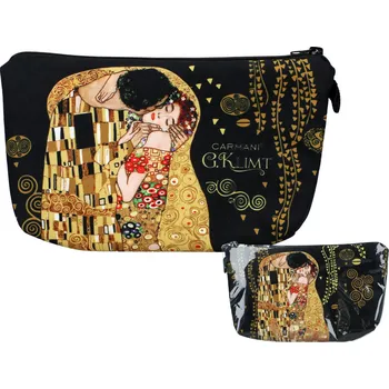 Carmani® Kosmetická taška G. Klimt, Polibek (CARMANI) - 22x13.5x1.5cm