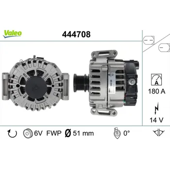 Alternátor Generátor VALEO 444708