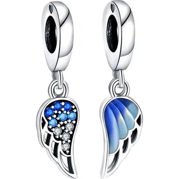 Přívěsek Visací stříbrný přívěsek korálek 2 křídla