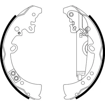 Brzdová čelist Sada brzdových čelistí HELLA 8DB 355 022-591
