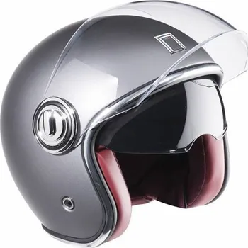 Helma na motorku Přilba HERITAGE, NOX PREMIUM (stříbrná matná) 2025