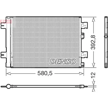 Výparník klimatizace Kondenzátor, klimatizace DENSO DCN37005