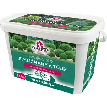 Hnojivo Hnojivo Rosteto s čedičovou moučkou jehličnany a tůje 4 kg, Hnojiva