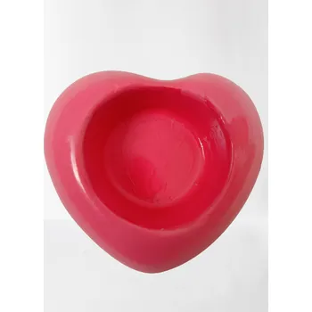 Svícen Fajnpocit svícen na čajovou svíčku srdce růžový