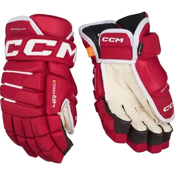 Chránič rukou Rukavice CCM Tacks 4R Pro3 SR, Senior, 13", červená-bílá CCM