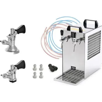 Chladicí zařízení na pivo Lindr kontakt 70/k new green line - 2x kohout komplet bajonet, plochý + doprava zdarma