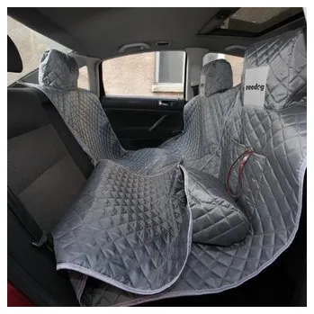 Pelíšek pro psa Reedog ochranný potah do auta pro psy na zip - šedý-L