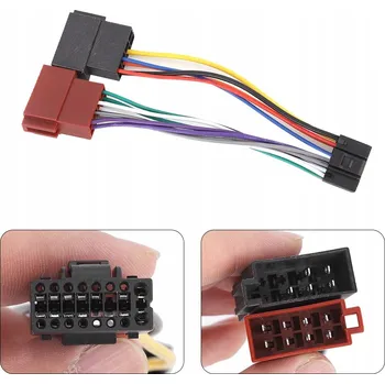 Autorádio ISO 16PIN KOSTKA ADAPTÉR DO AUTORÁDIA PRO KENWOOD JVC - KONEKTORY A KABELÁŽ