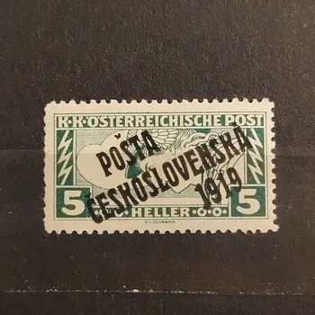 Sběratelství Známka ČSR, 5h, Pof.58A*, III. typ přetisku