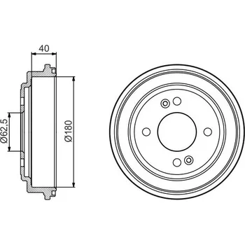Brzdový buben Brzdový buben BOSCH 0 986 477 216