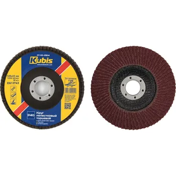 Brusný kotouč Kubis Kotouč lamelový Т29 Р36, 125*22 mm ocel/dřevo | 07-00-2903