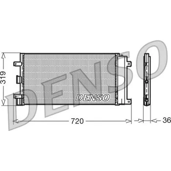 Výparník klimatizace Kondenzátor, klimatizace DENSO DCN09042