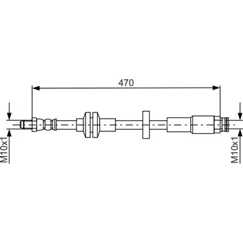 Brzdová hadice Brzdová hadice BOSCH 1 987 481 672