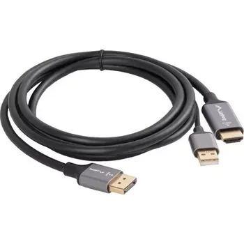 Video kabel HDMI na DisplayPort kabel 1.8 m 4K černý