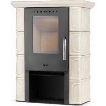 Krbová kamna 2energy Krbová kamna keramická 11kW ELDUR | cappuccino