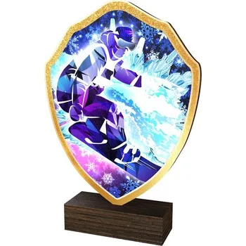 Poháry Bauer Dřevěná plaketa TFRW257 | Snowboard