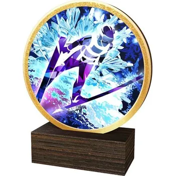 Volný čas Poháry Bauer Dřevěná plaketa TFRW769 | Skoky na lyžích