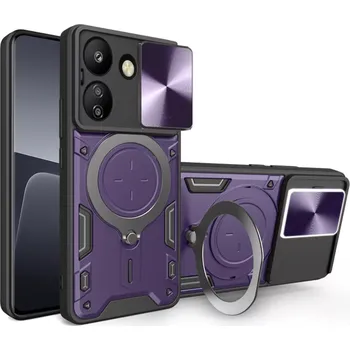 Pouzdro na mobilní telefon Kryt Xiaomi Redmi 13C 4G / Poco C65 Techsuit CamGuard Pro - fialový